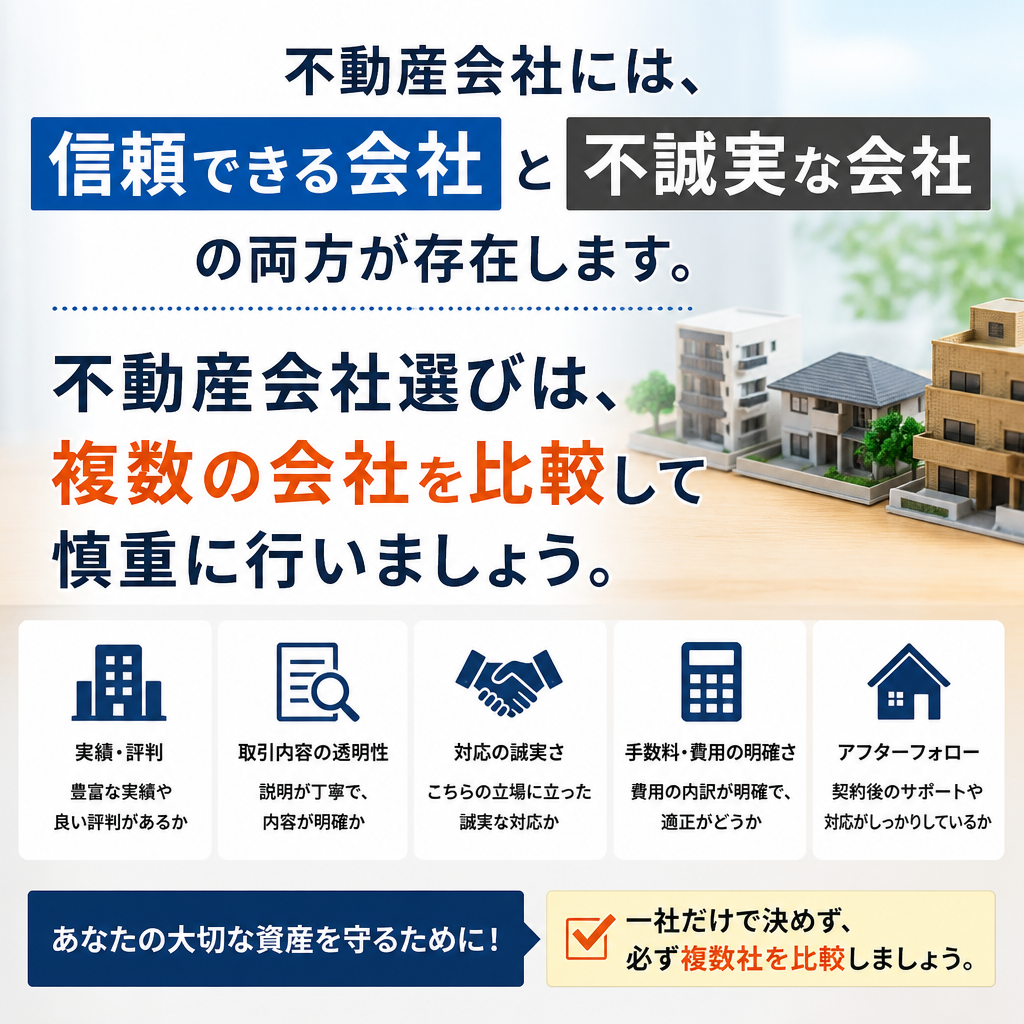 適当な仲介業者には注意！