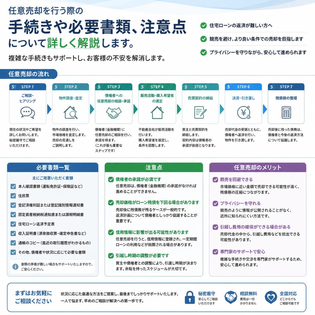任意売却手続きの流れ