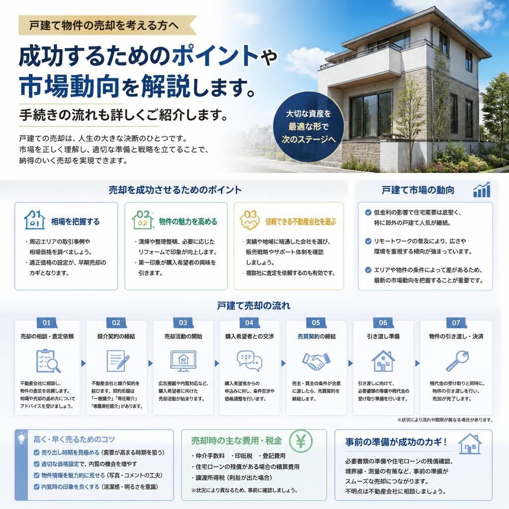 戸建て売却のコツと注意点