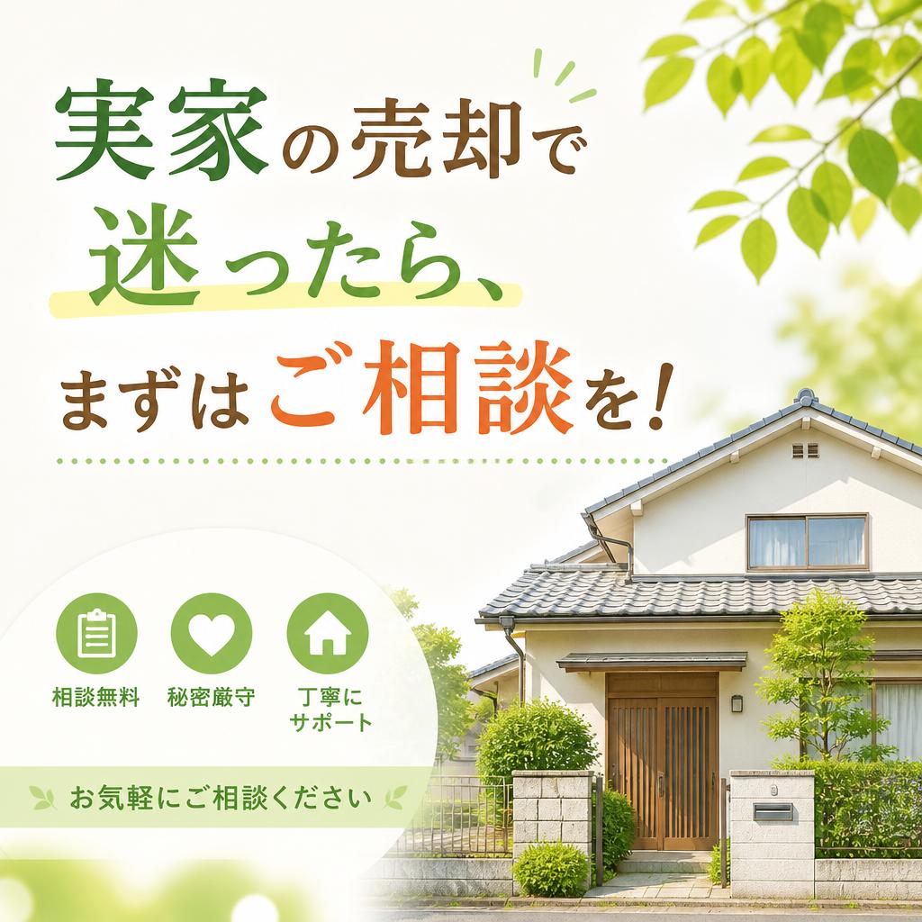 【名古屋市の実家や空家】不動産の売却で迷ったら、まずはご相談を！