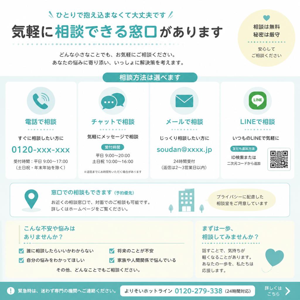 お悩み相談窓口のご紹介