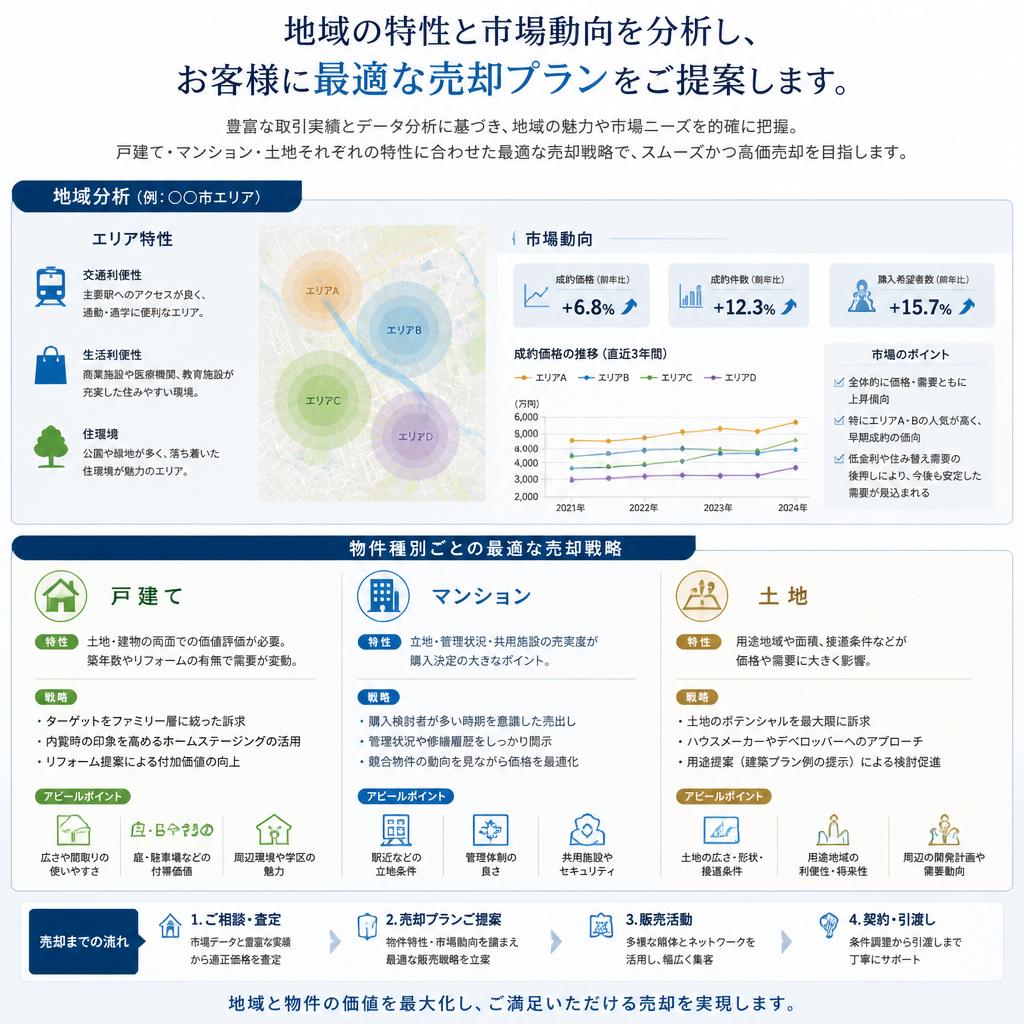 地域特性を活かした最適な売却プラン