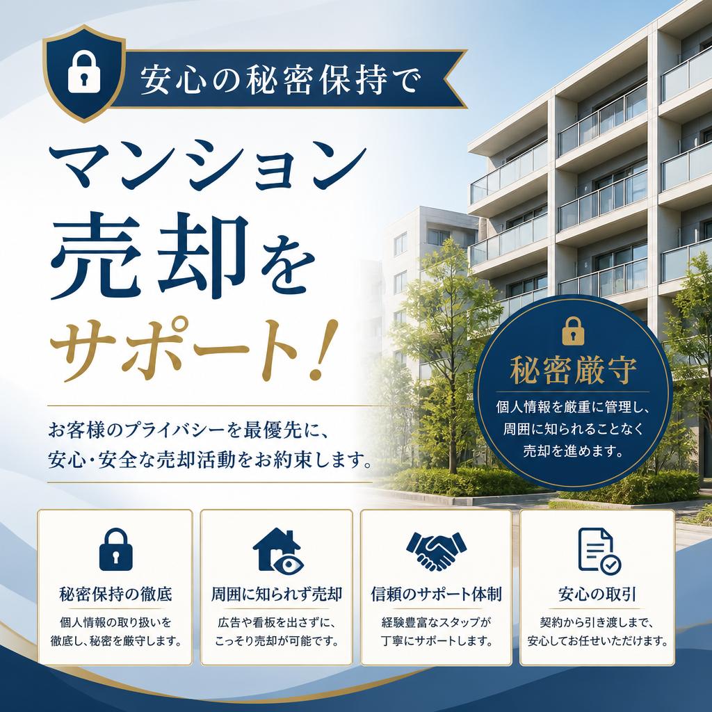 【名古屋市】安心の周囲に知れず秘密保持でマンション売却をサポート！