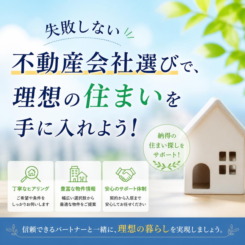 【名古屋市で失敗しない】不動産会社選びのポイント！