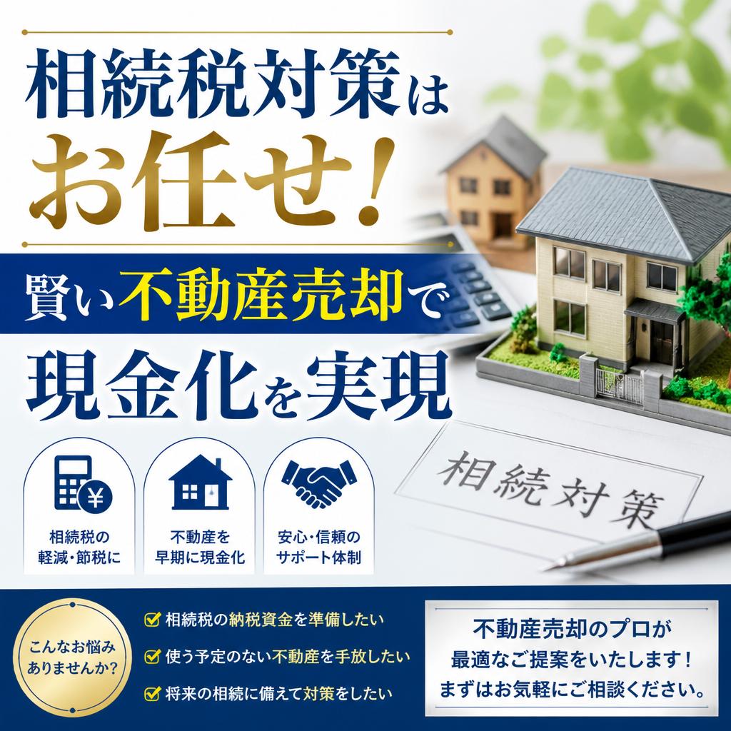 【名古屋で相続税対策はお任せ】賢い不動産売却で現金化を実現!!