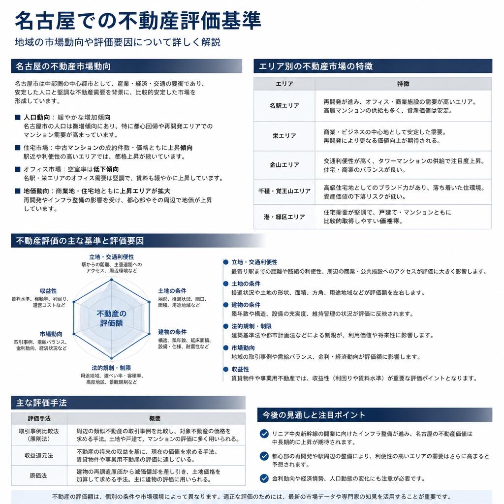名古屋における不動産評価