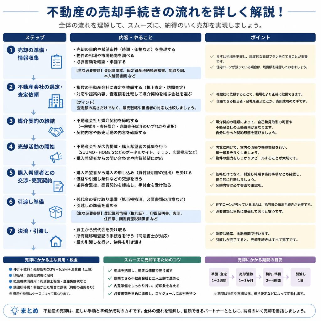 スムーズな売却手続きの流れ