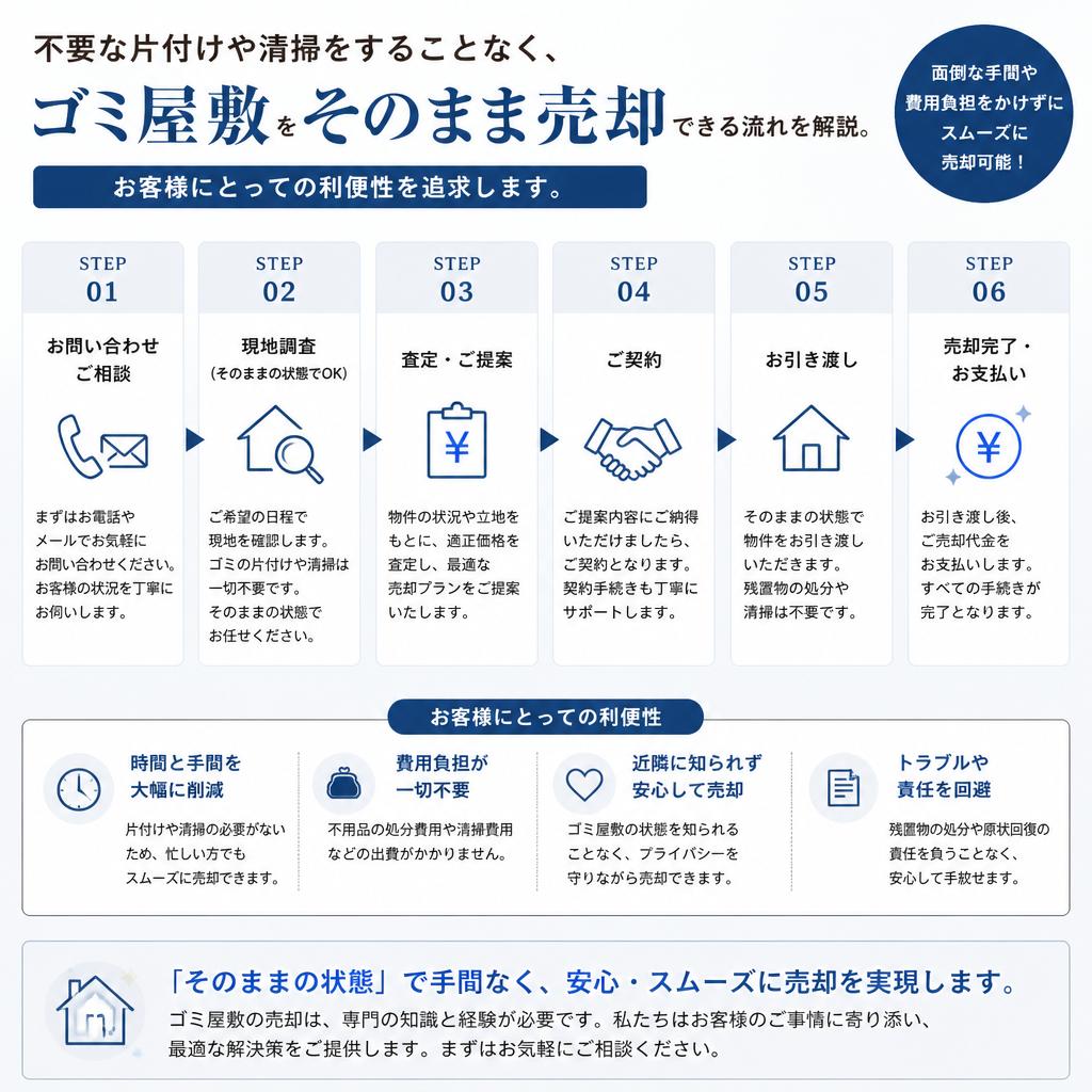 手間いらずの売却プロセス