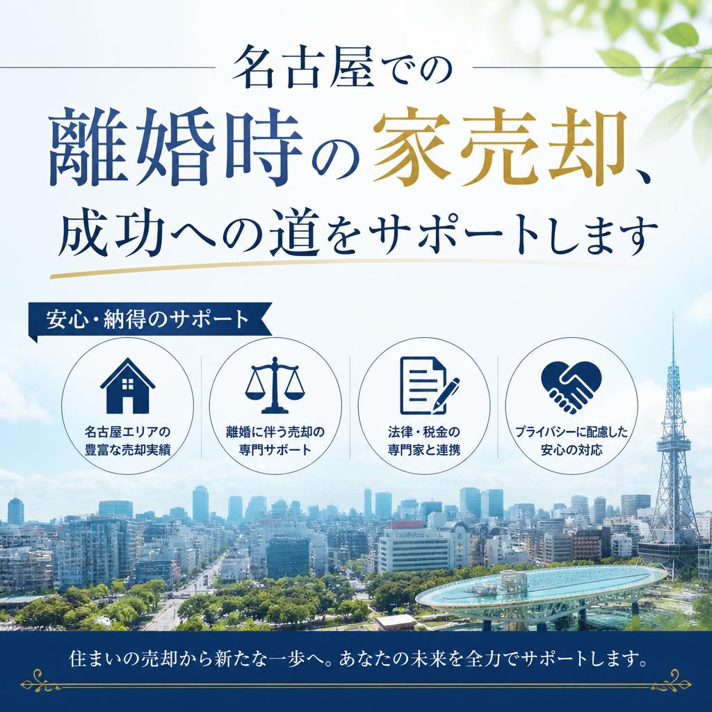 【名古屋での離婚時の家売却】注意点