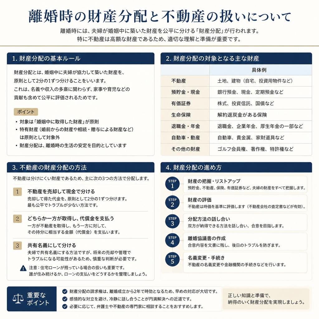 離婚時の財産分与のポイント