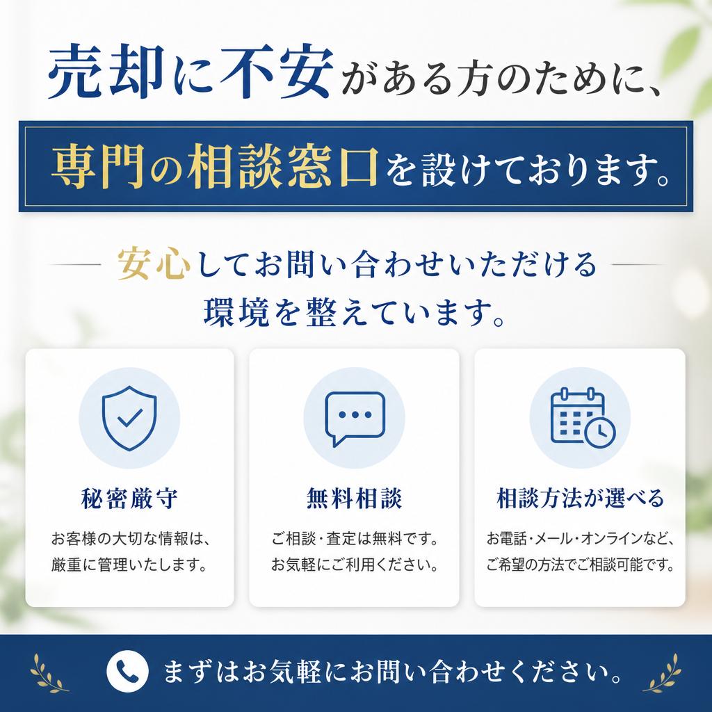 不安な気持ちを解消するサポート体制