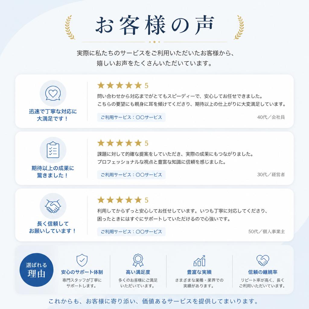 お客様の声