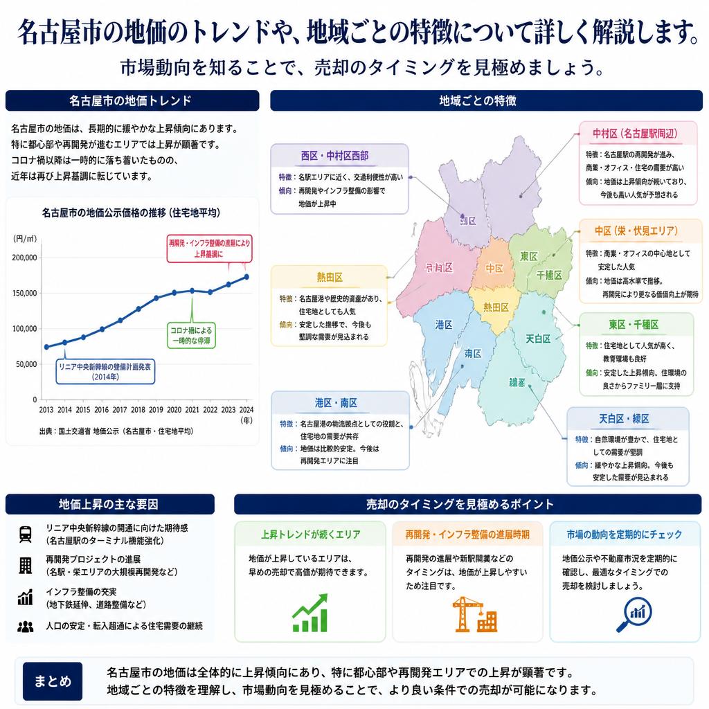 名古屋市の地価動向
