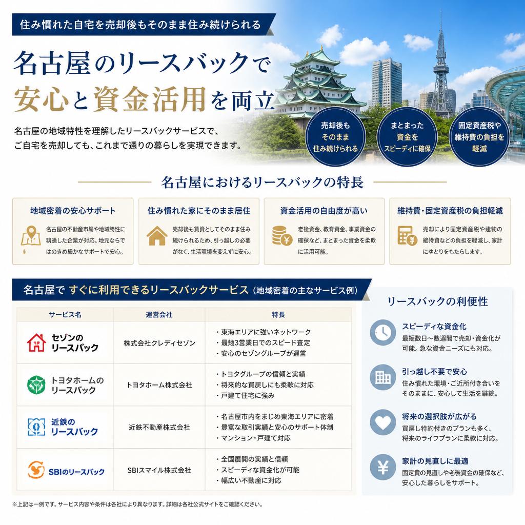 2. 名古屋でのリースバックのメリット