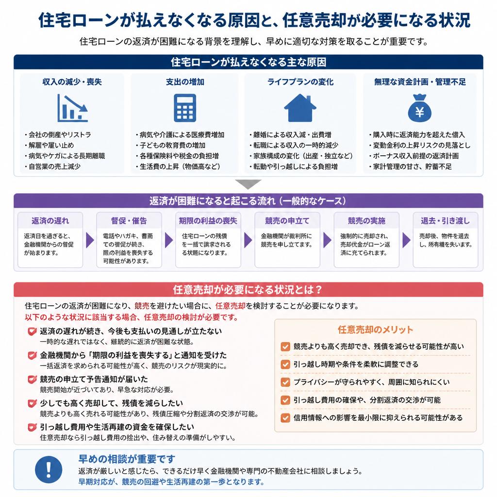 住宅ローンが払えない理由