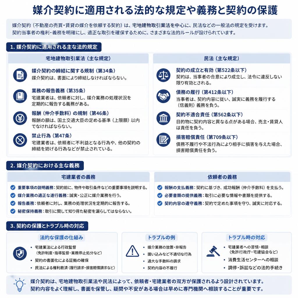 媒介契約の法的規定