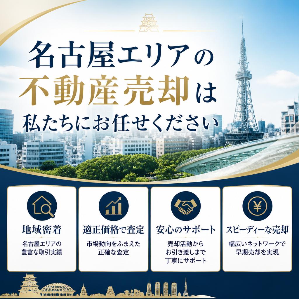 名古屋エリアの不動産売却は私たちにお任せください