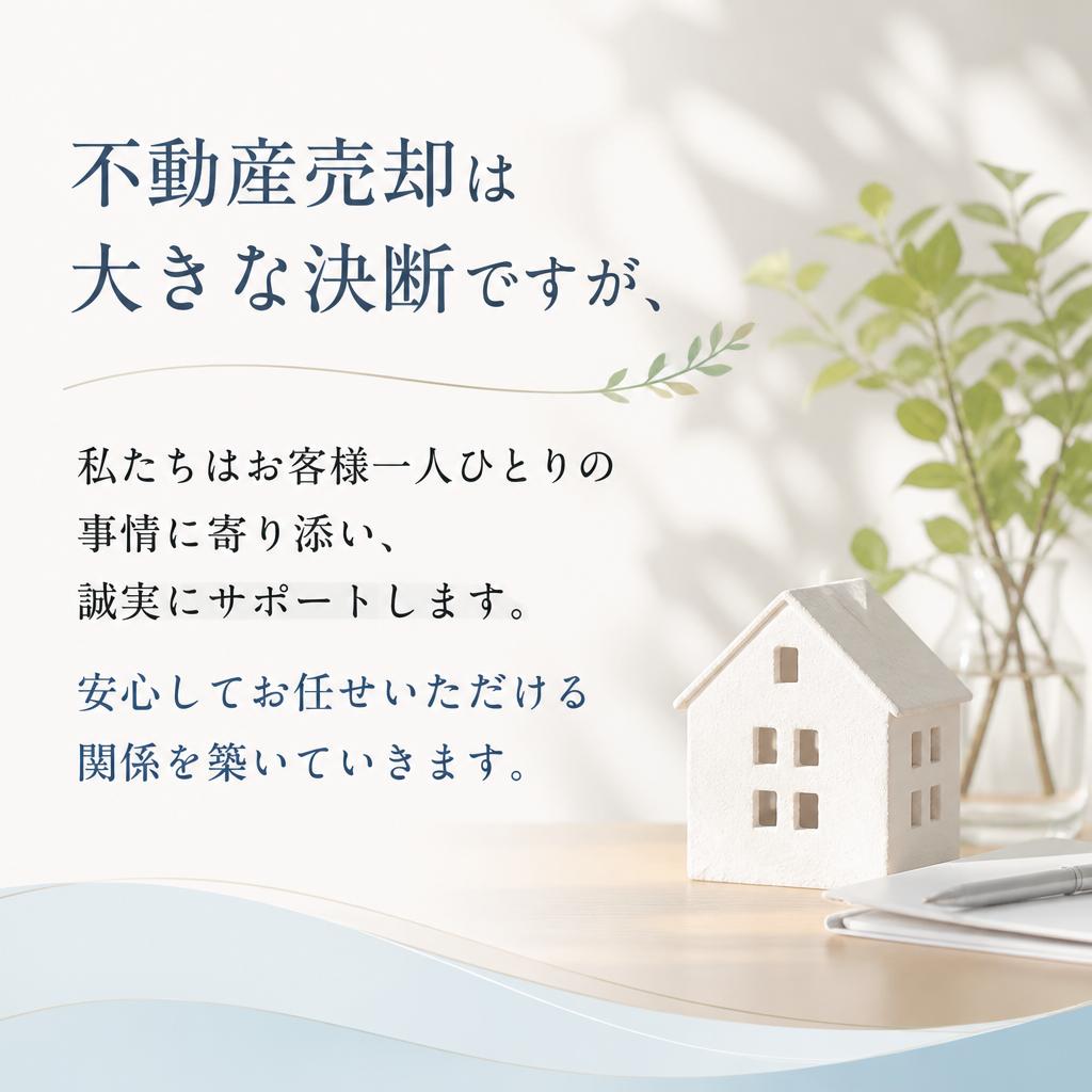 誠実な対応で安心感を