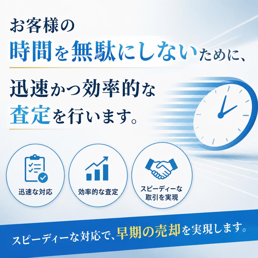 時間を大切にした迅速な査定