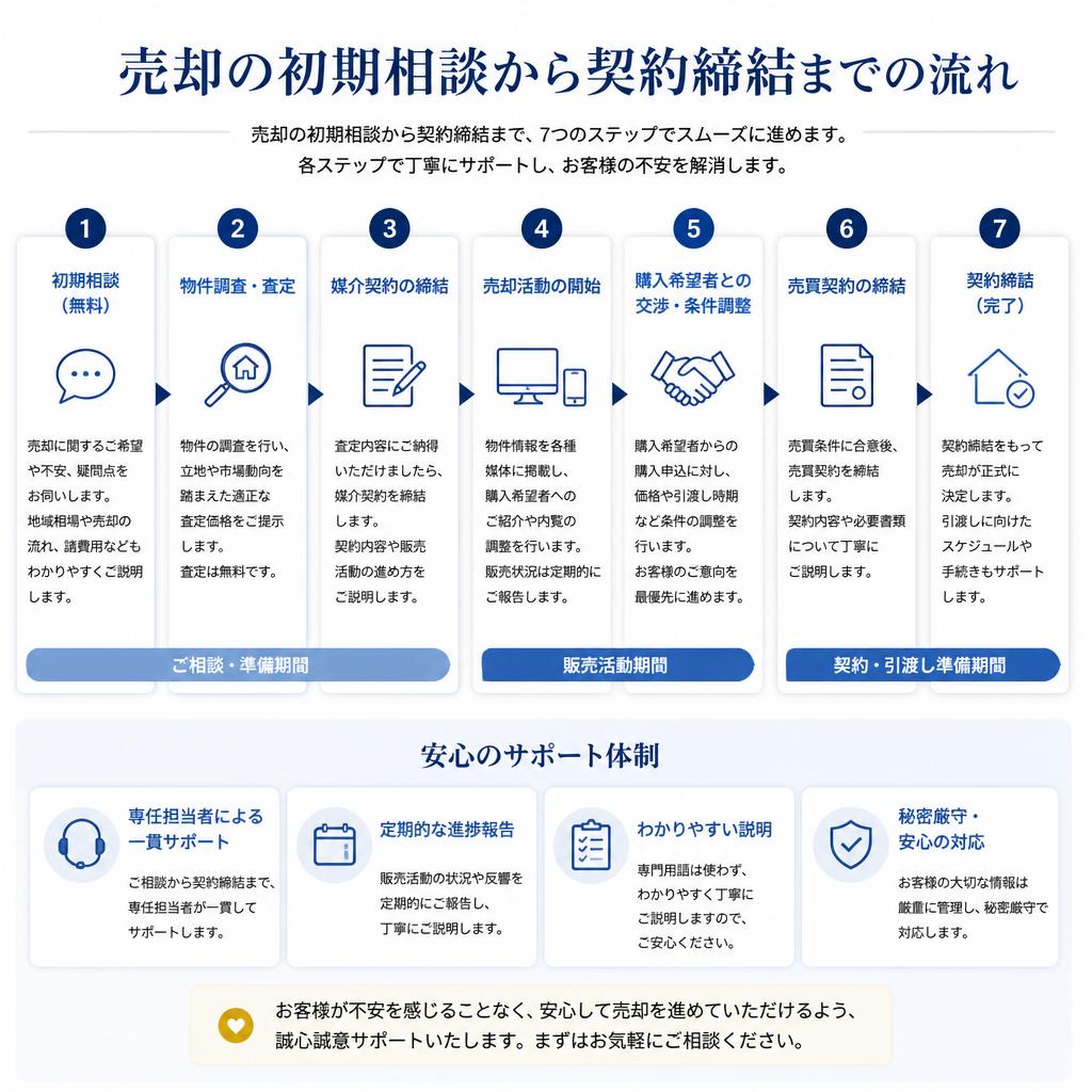 サポートの流れ