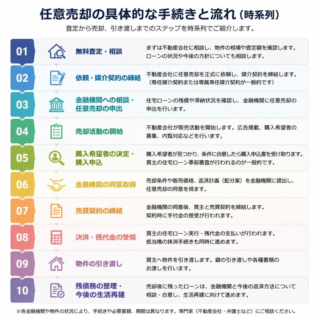 任意売却の流れ