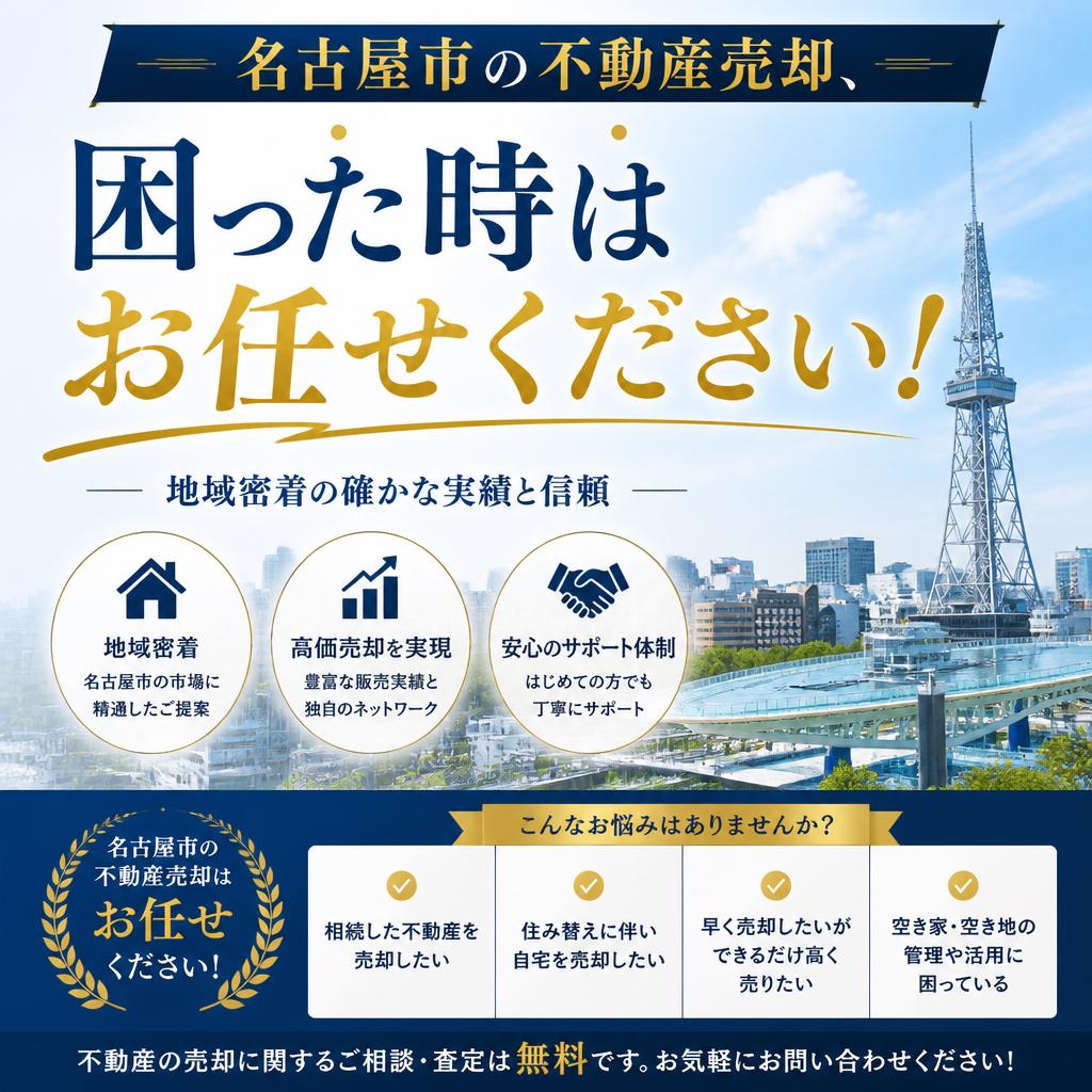 【名古屋市の不動産売却】困ったら現状の把握と対処の仕方！