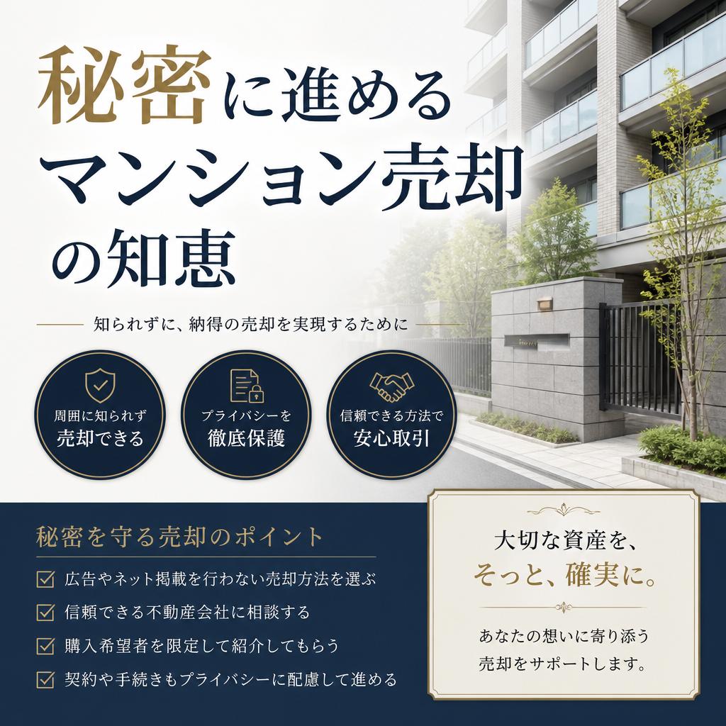 【名古屋不動産売却】周囲に知られるの恥ずかしい、秘密に進めるマンション売却の知恵‼