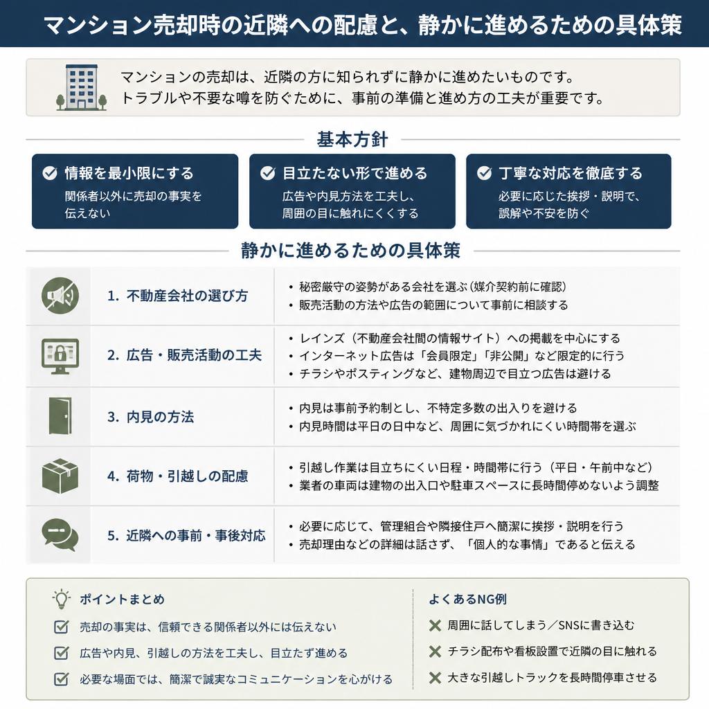 近隣への配慮を忘れずに