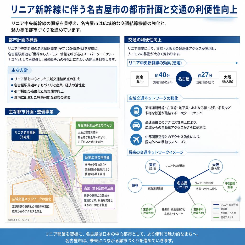 名古屋の都市計画とリニア新幹線