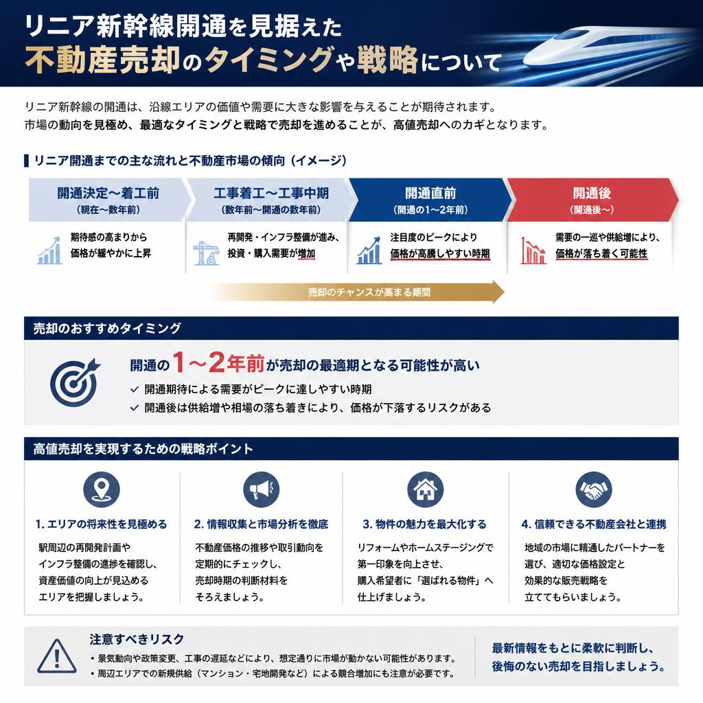 投資チャンス：リニア新幹線時代の不動産売却戦略