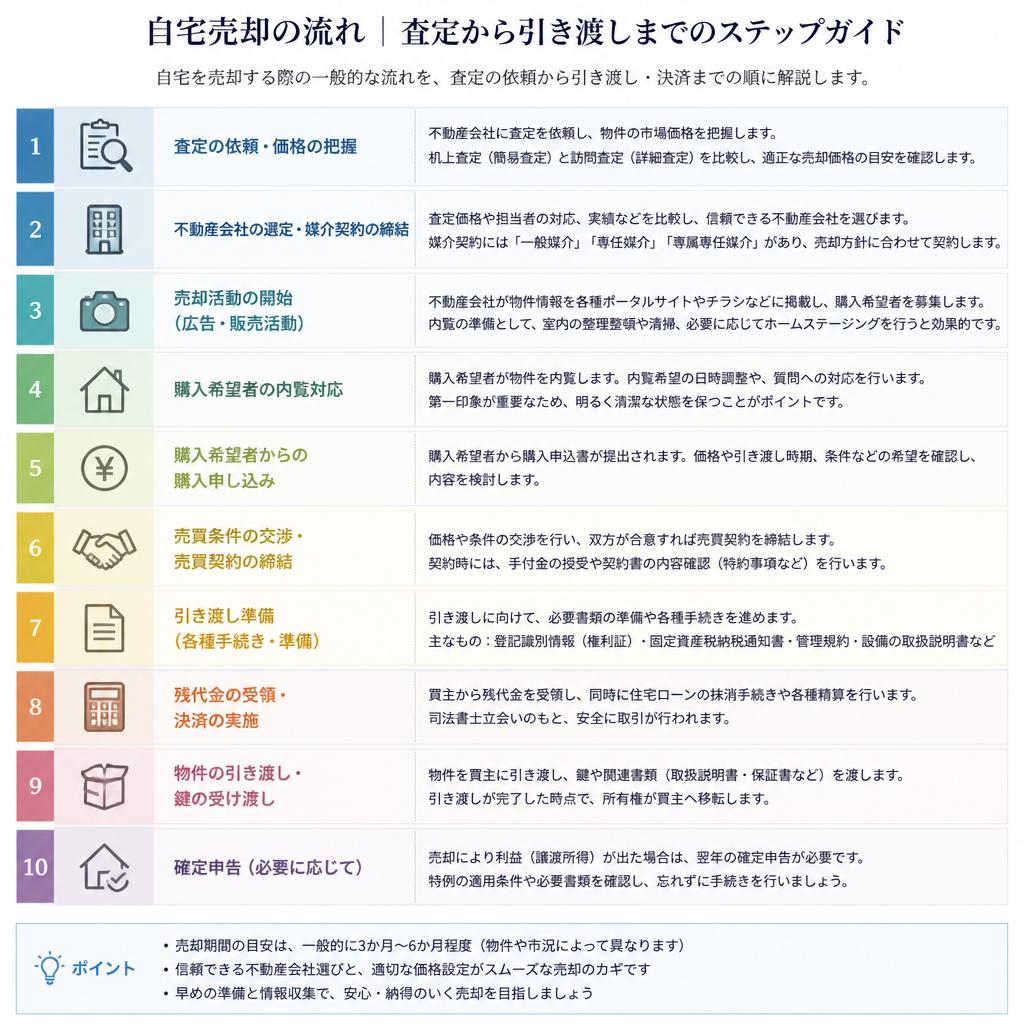 自宅売却の流れ
