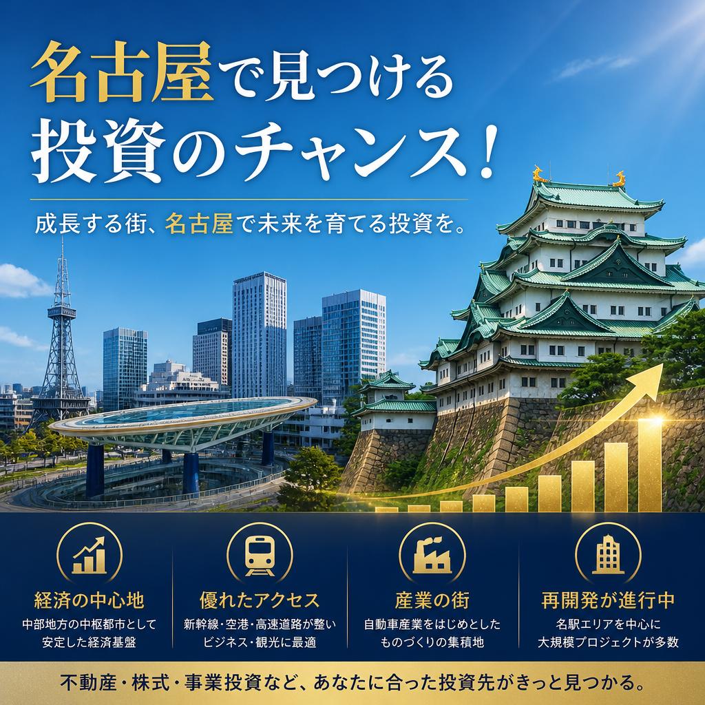 【名古屋で見つける投資】チャンス！