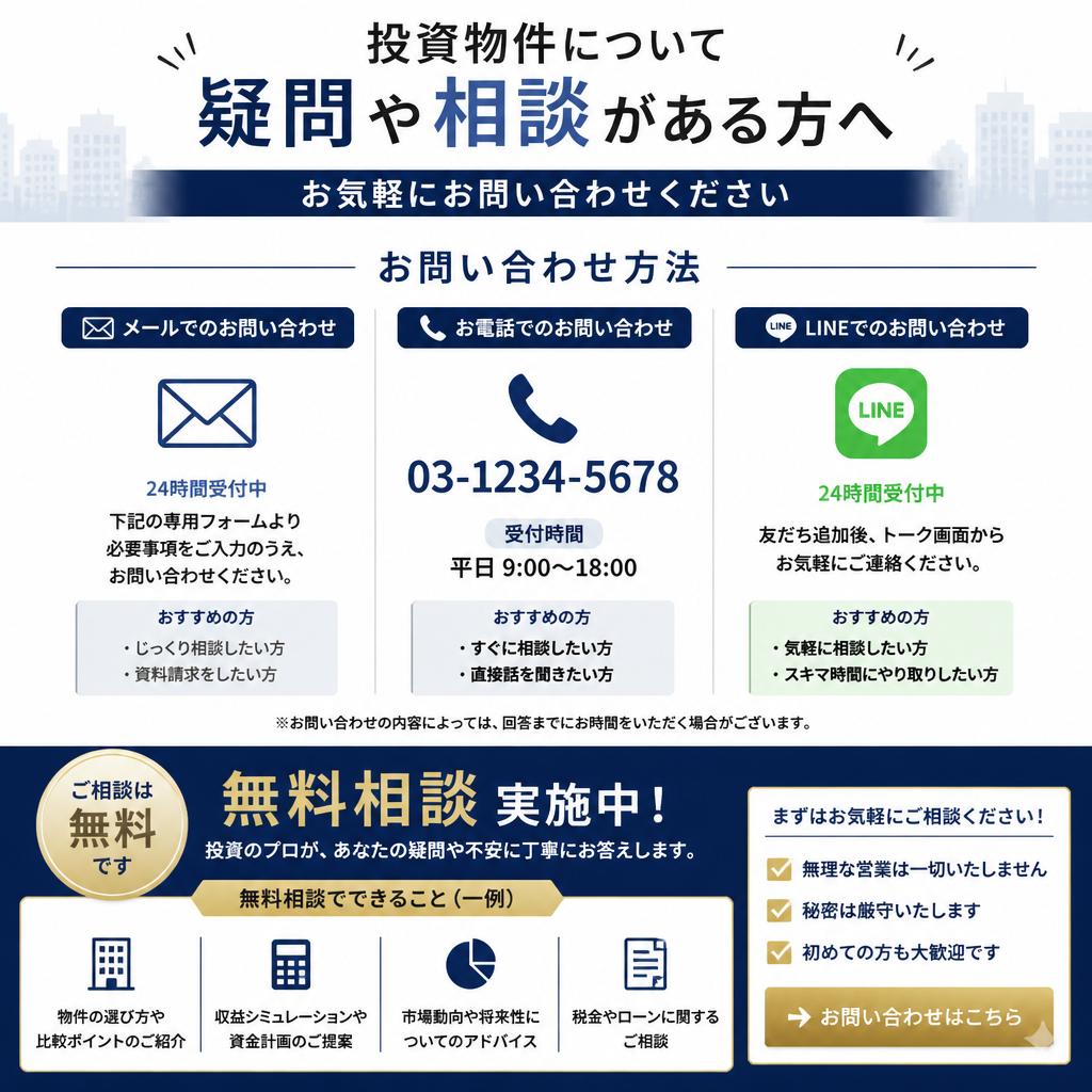 7. お問い合わせと無料相談のご案内