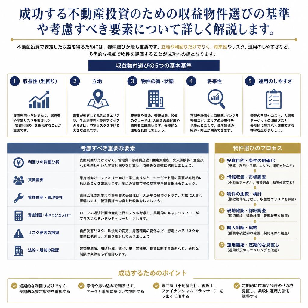 物件選びのポイント