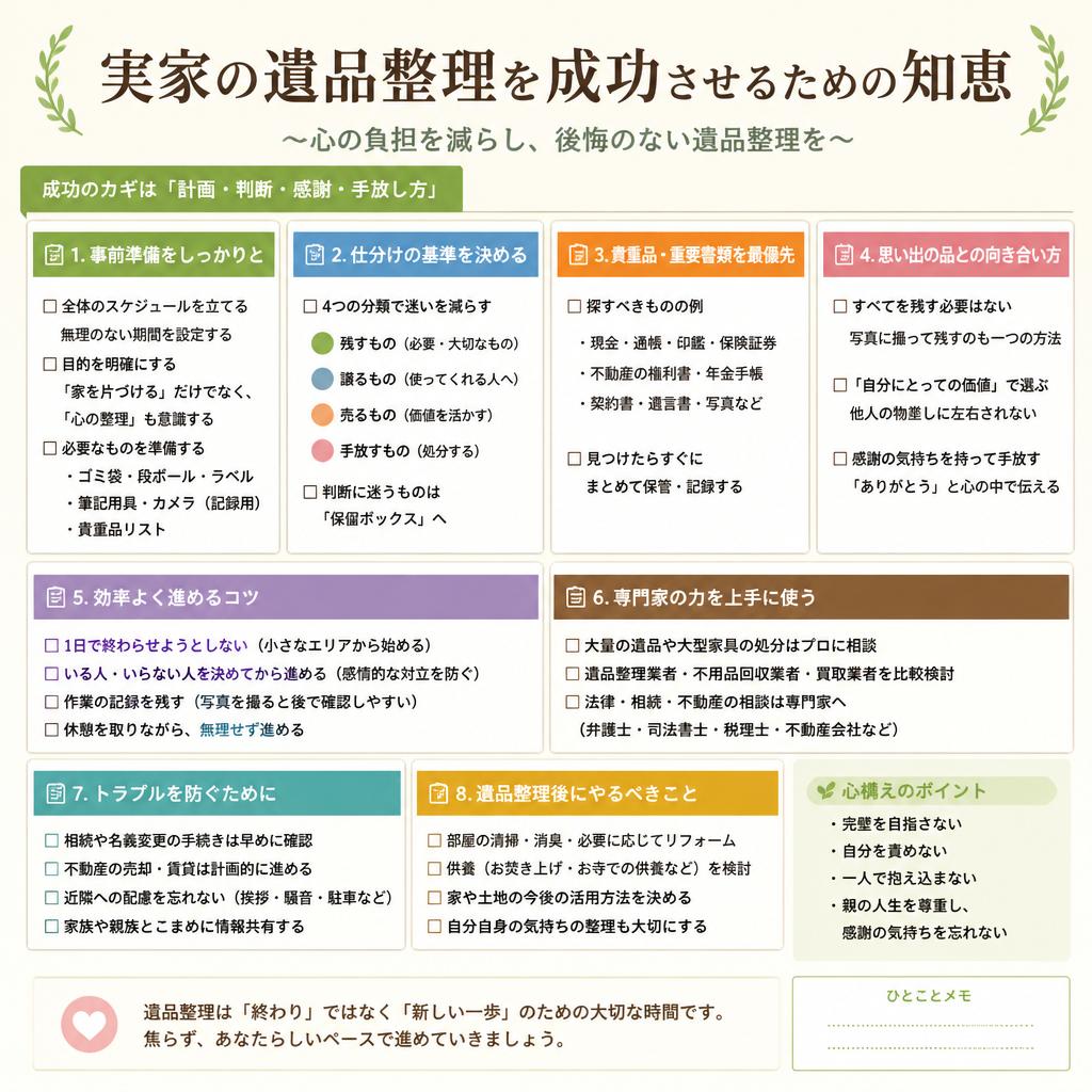 【名古屋市の実家売却】実家の遺品整理を成功させるための知恵‼
