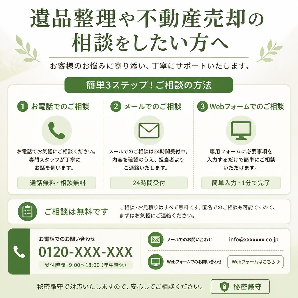 7. お問い合わせへのステップ