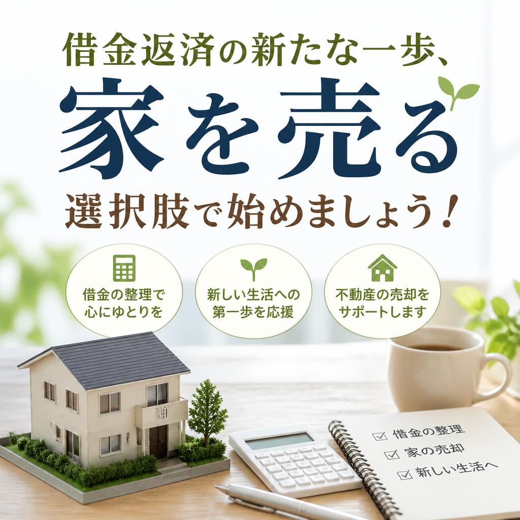 借金返済で家を売る！【名古屋市買取、仲介】