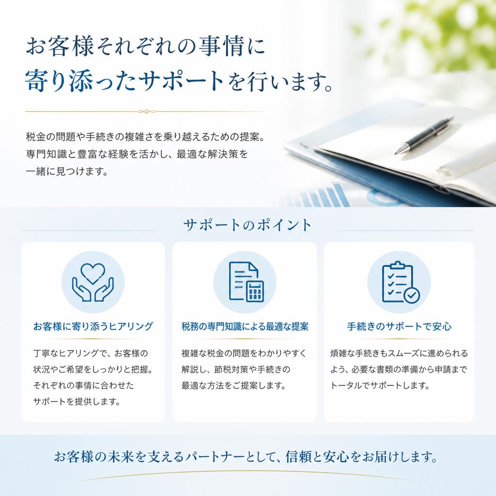 5. 柔軟なサポート体制の紹介