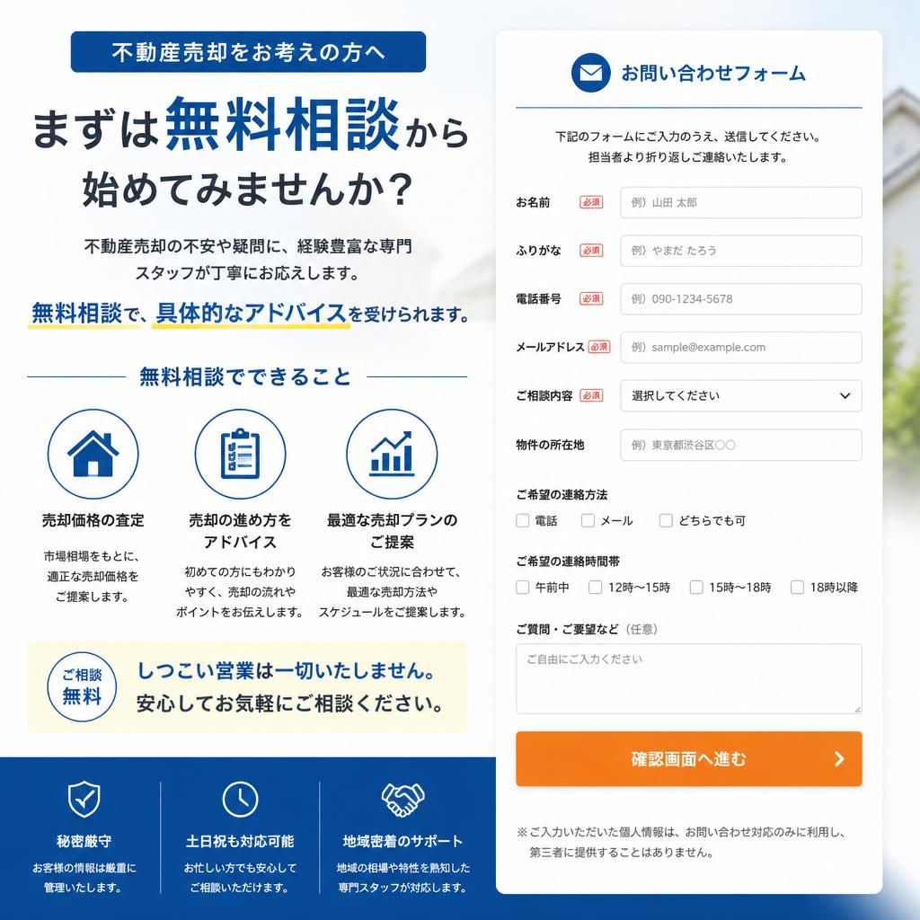 7. お問い合わせと無料相談のご案内