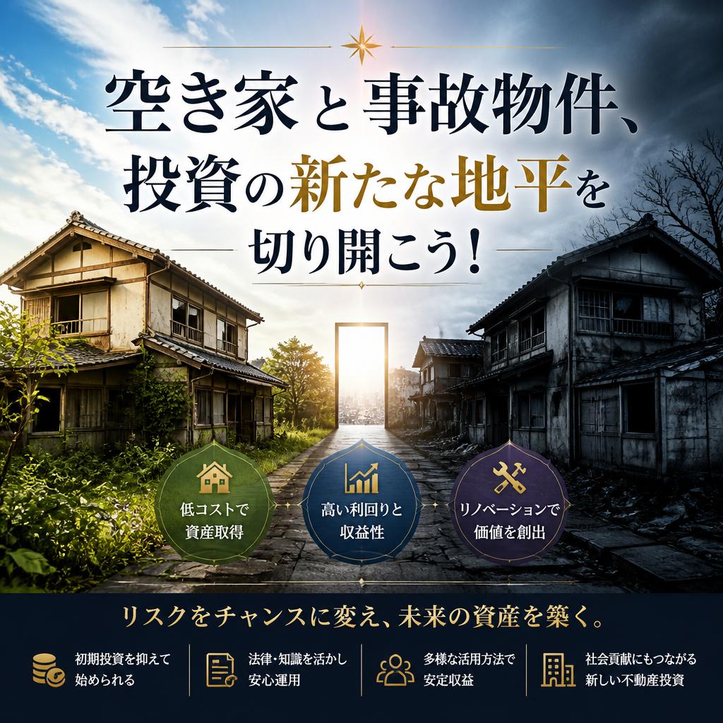 【名古屋市の空き家と訳あり物件】投資を新たに切り開く！
