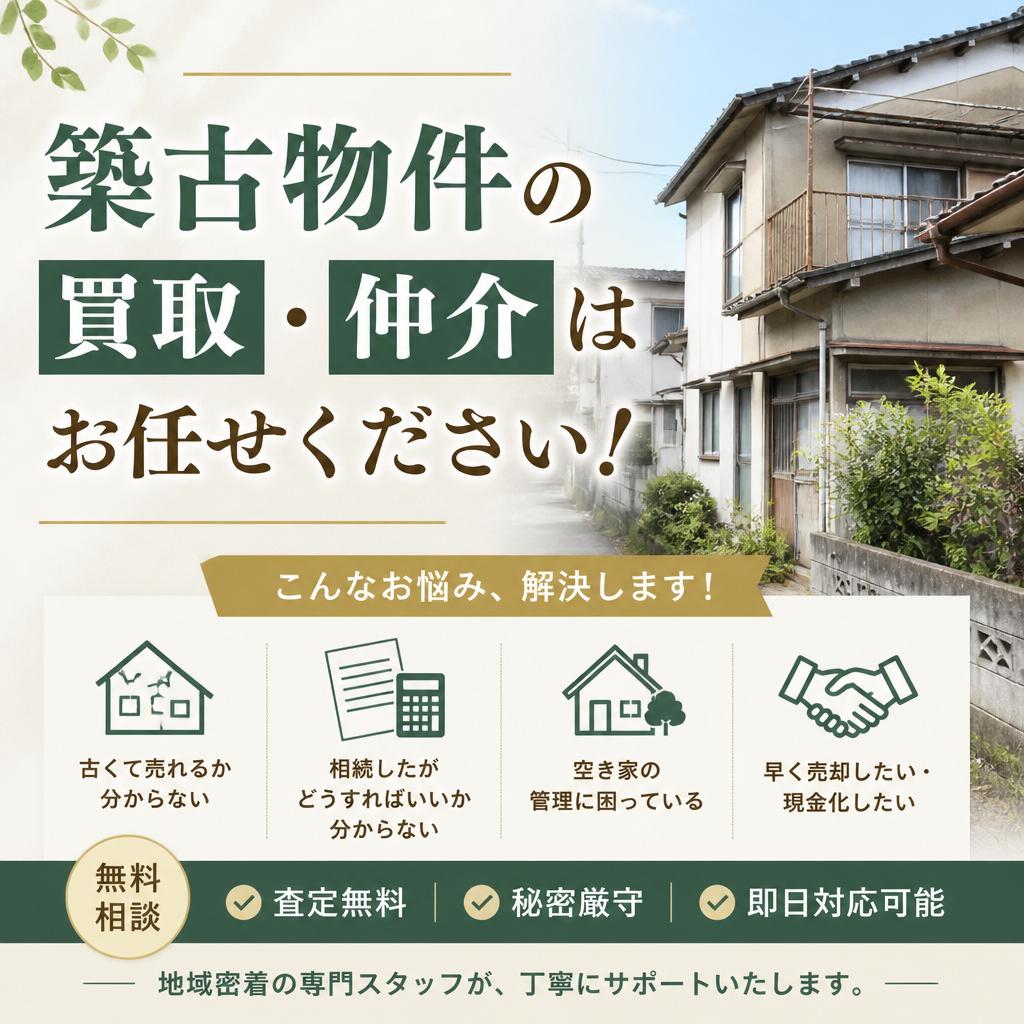 築古・訳あり物件の買取,仲介（ニッチ・株式会社クリスタルの強み）