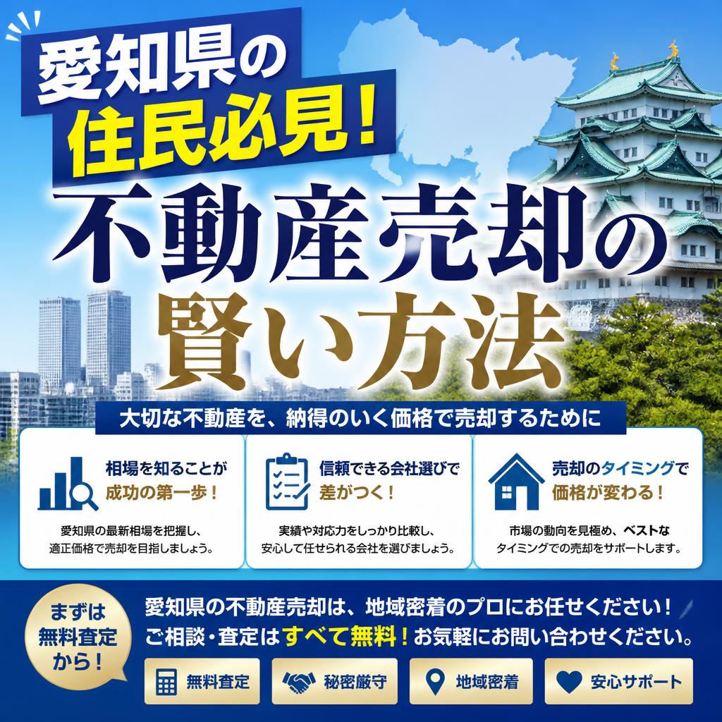 『愛知県の住民必見』不動産の売却を知られたくない💦