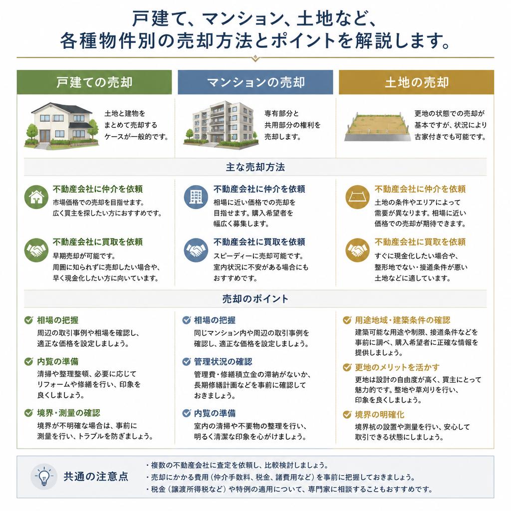 4. 住居の種類に応じた売却方法
