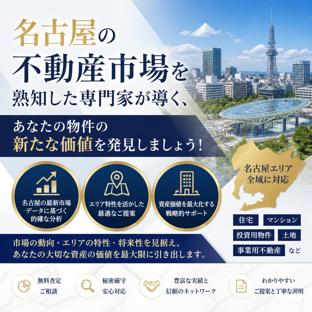 《名古屋の不動産》どうしたら高く売れる？