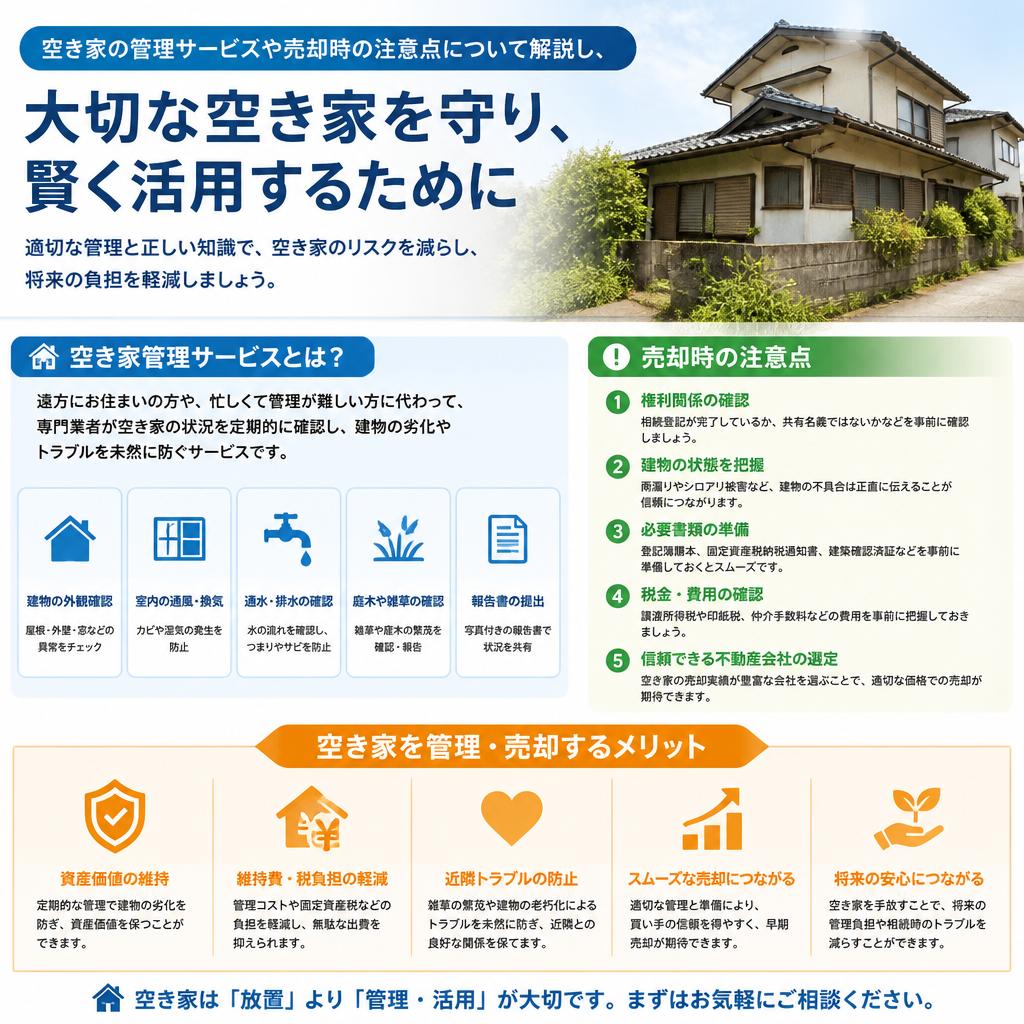 空き家の管理と売却