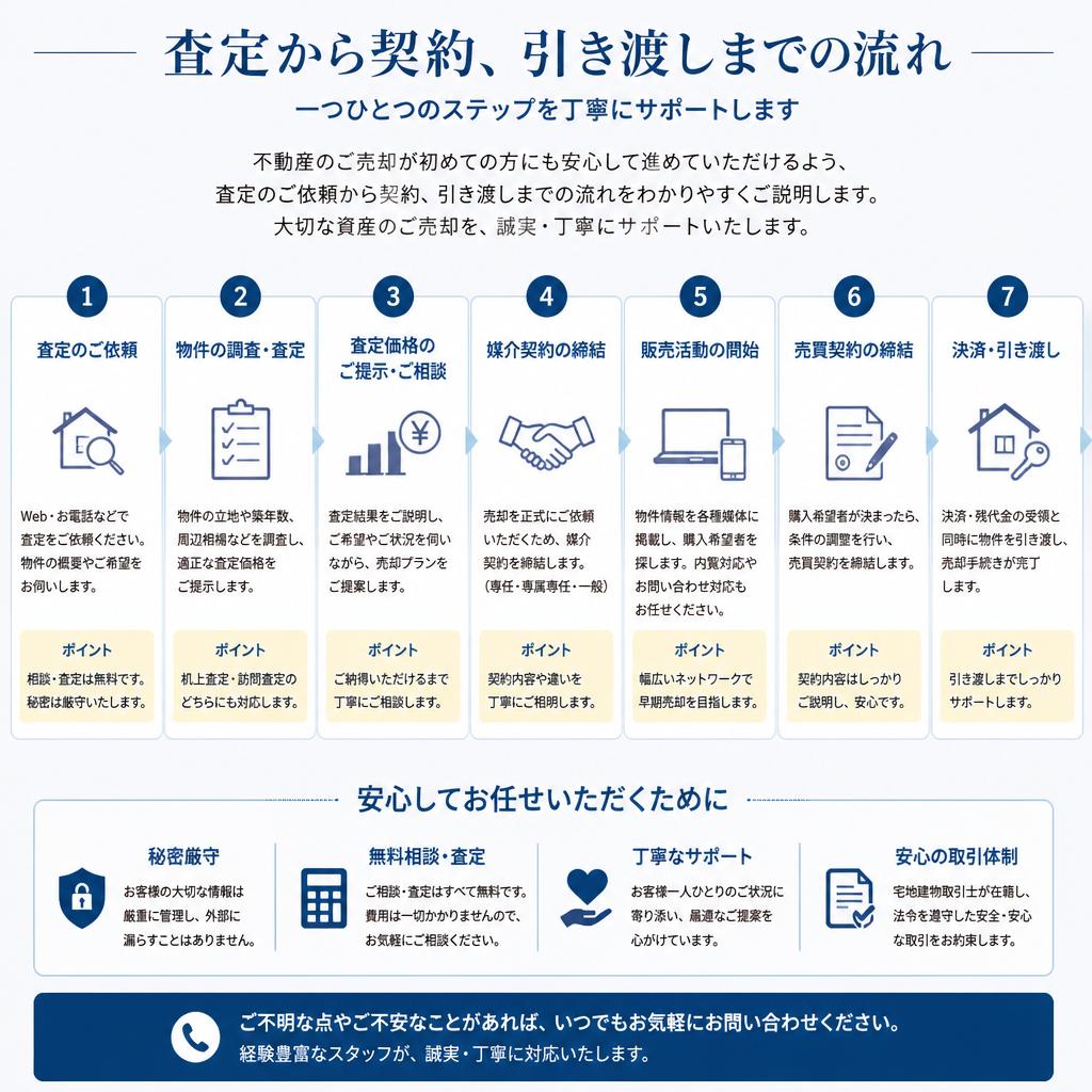 スムーズな取引の流れ