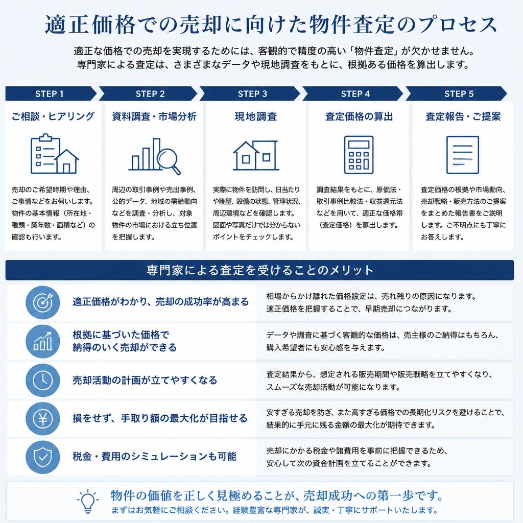 売却のための物件査定方法