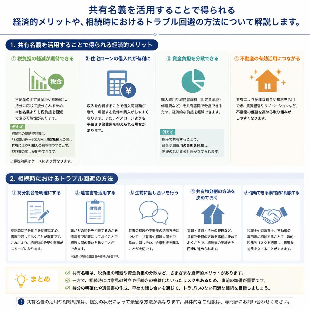 共有名義のメリットと活用法