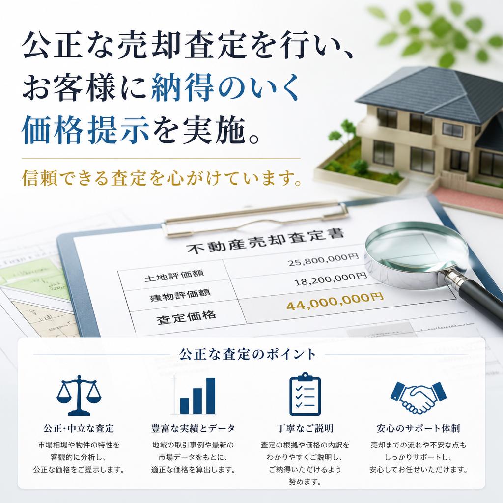 透明性のある売却査定