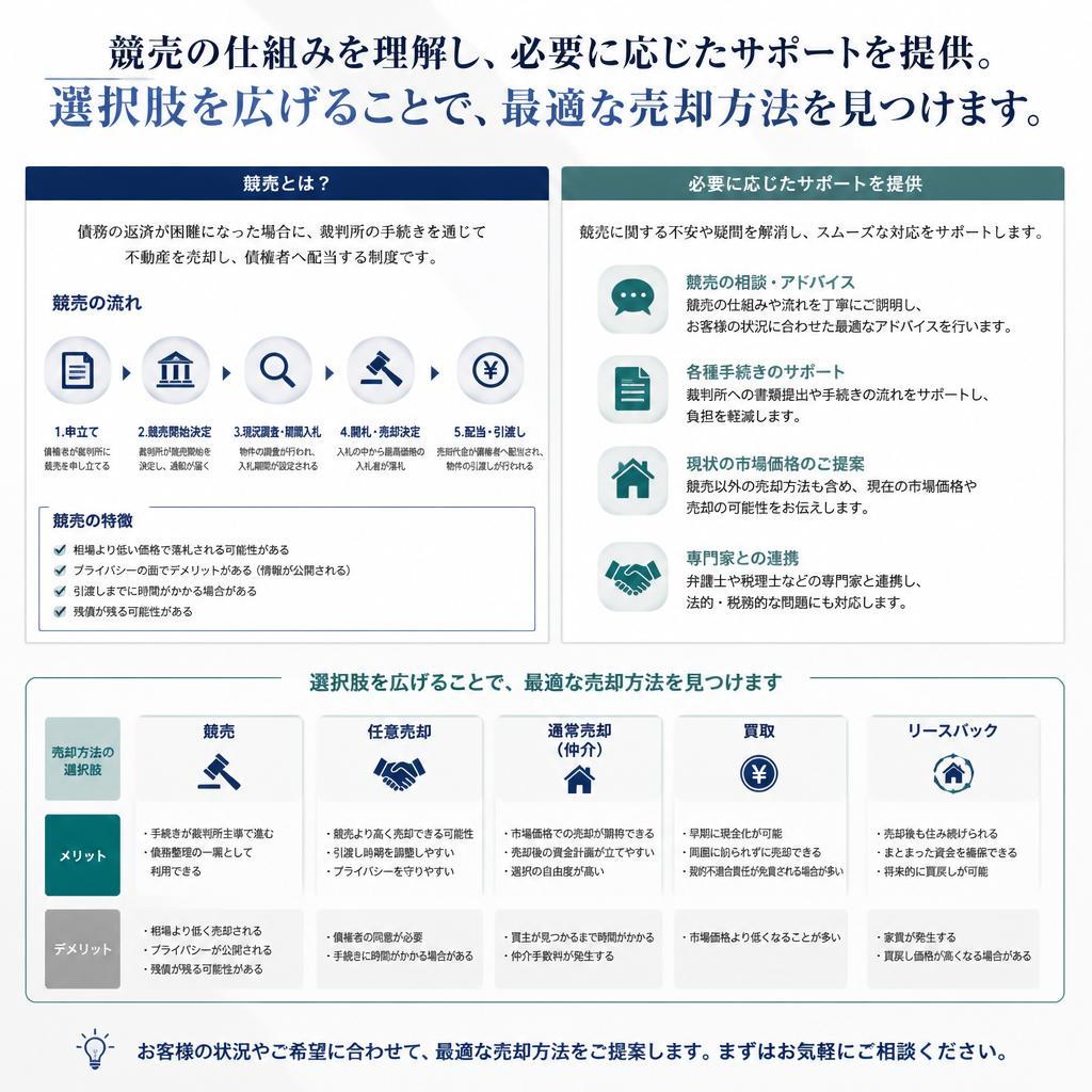 競売による売却の選択肢